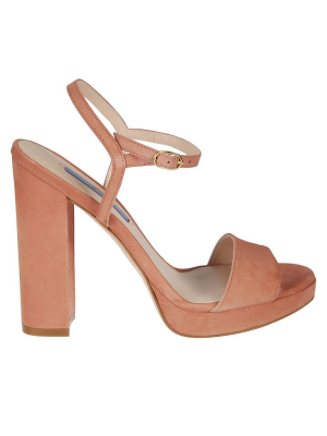 Stuart Weitzman Sunray Block-heel Sandals