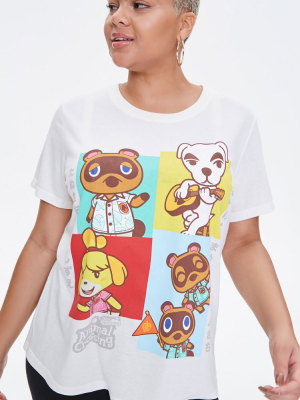 Plus Size Animal Crossing Graphic Tee