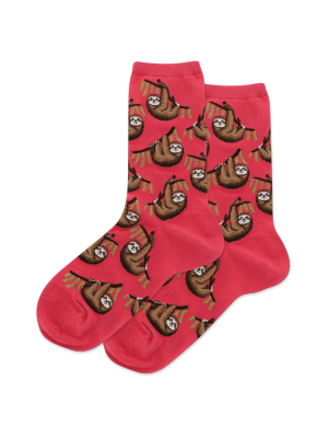 Women's Sloth Crew Socks