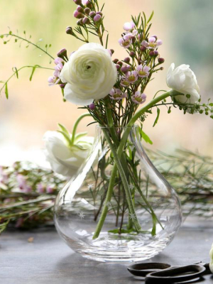 Small Crystal Vase With Stars