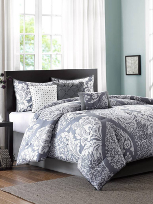 Adela 7 Piece Printed Comforter Set