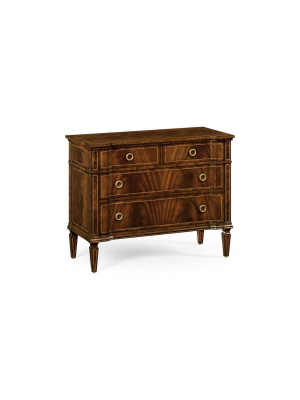 Regency Mahogany Reverse Breakfront Chest