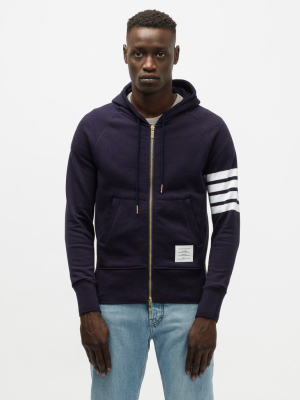 Classic Full Zip Hoodie In Navy