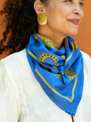 Vessels | Cobalt Silk Scarf