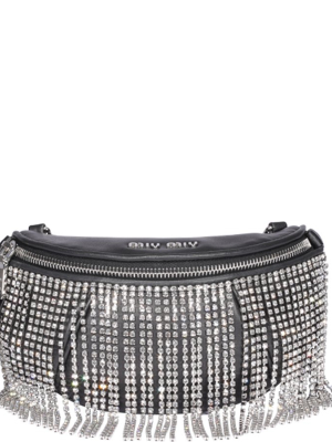 Miu Miu Crystal-embellished Belt Bag
