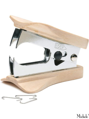 Blonde Wood Staple Remover