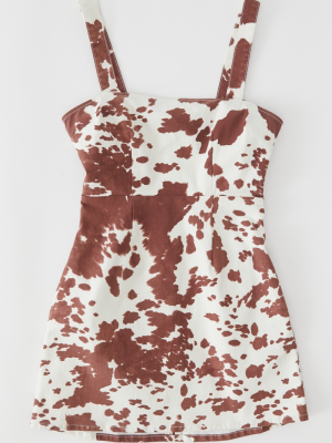 Show Me Your Mumu Dorothy Cow Print Mini Dress