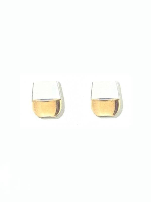 White Wine Earrings