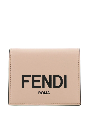 Fendi Logo Print Bifold Wallet