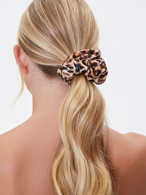 Leopard Print Scrunchie