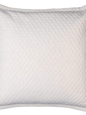 Laurie Diamond Quilted Sham, Ivory