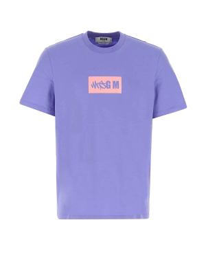 Msgm Logo Printed T-shirt