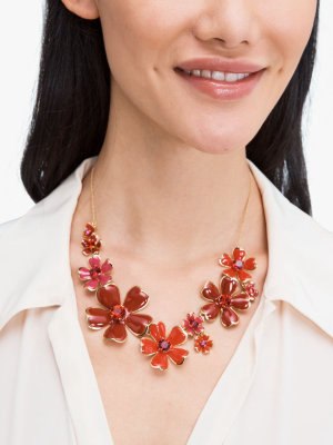 Blushing Blooms Statement Necklace