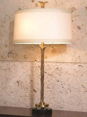 Global Views Organic Table Lamp Antique Brass