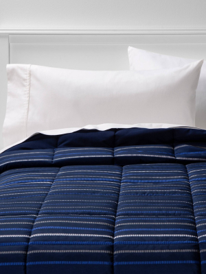 Microfiber Stripe Comforter - Room Essentials™