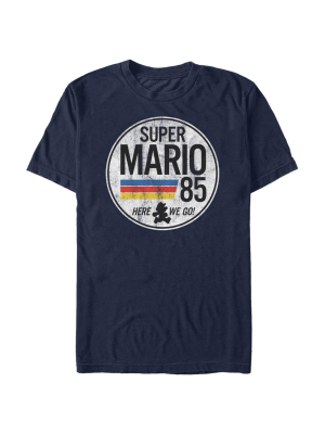 Men's Nintendo Super Mario Retro Rainbow Ring T-shirt