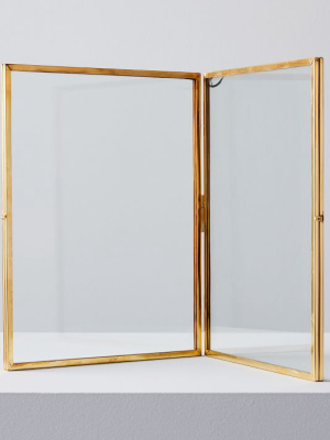 Terrace Folding Frames - Brass