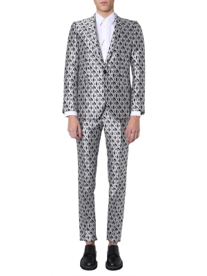 Dolce & Gabbana Allover Logo Two-piece Suit