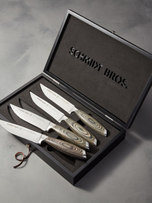 Schmidt Brothers ® Bonded Ash Steak Knives Set Of Four