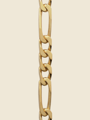 5mm Figaro Chain Bracelet - Gold Vermeil