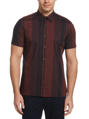 Vertical Multi-color Stripe Shirt