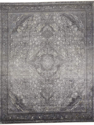 Feizy Sarrant Vintage Space-dyed Rug - Charcoal Gray - Available In 10 Sizes