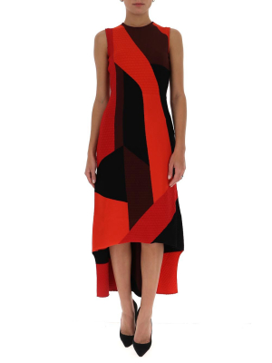 Alexander Mcqueen Geometric-print Midi Dress