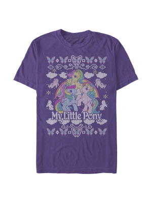 Men's My Little Pony Ugly Christmas Friends T-shirt