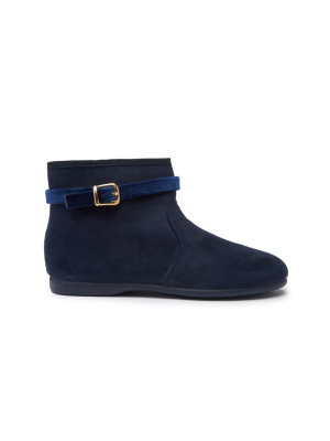 Suede Party Boot In Navy