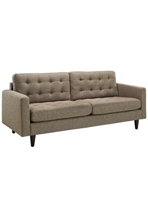 Empress Upholstered Sofa Oatmeal - Modway