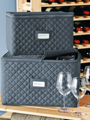 Quilted Stemware Storage Cases