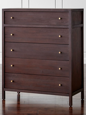 Keane Wenge 5-drawer Solid Wood Chest