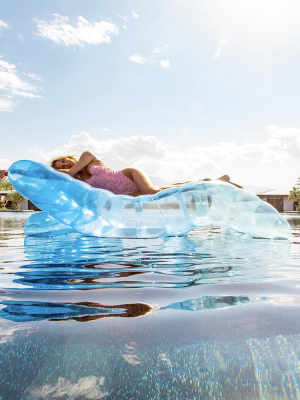 Clear Blue Chaise Lounger