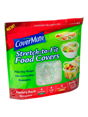 Covermate Stretch To Fit Food Covers Variety Pack - 10ct