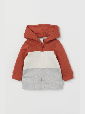 Hooded Sweatshirt Jacket