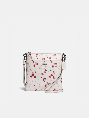 Kitt Messenger Crossbody With Tulip Meadow Print