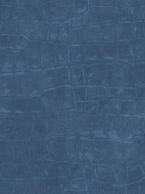 Curacao Animal Pattern Wallpaper In Deep Blue From The Tortuga Collection By Seabrook Wallcoverings