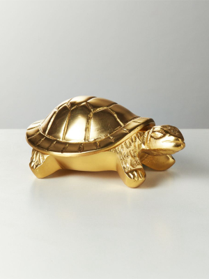 Brass Turtle Box