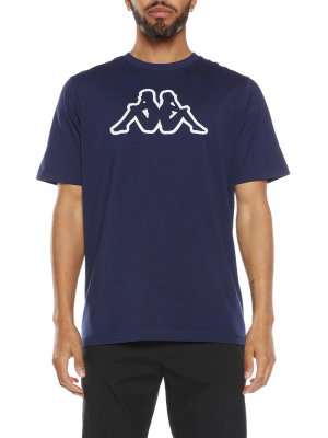 Logo Fleece Cromok T-shirt - Navy Blue