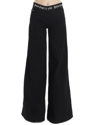 Palm Angels Wide Leg Jeans