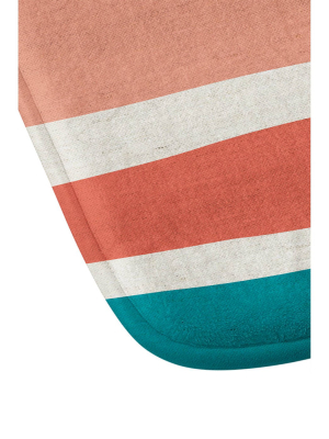 Zoe Wodarz Paper Striped Memory Foam Bath Mat - Deny Designs