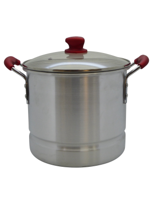 Imusa 20qt Tamale Steamer With Ruby Red Handle