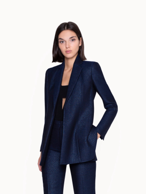 Long Jacket In Lurex Cool Wool