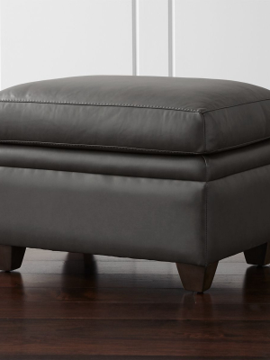 Declan Leather Ottoman