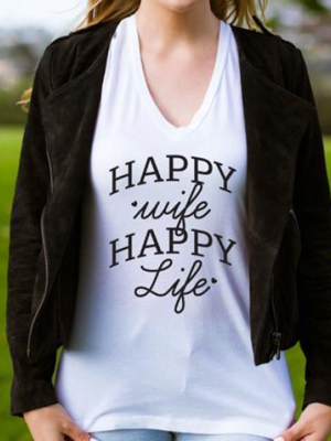 Happy Wife Happy Life Tshirt