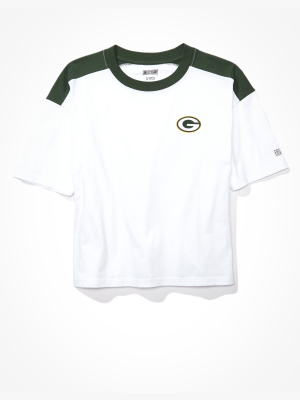 Tailgate Women's Green Bay Packers Boxy Cropped Tee