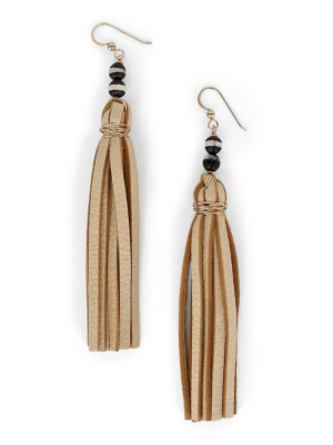 Harper Earrings In Beige