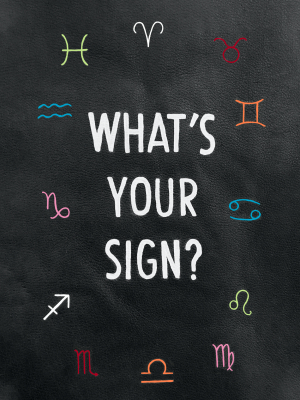 Hand Painted Astrological Sign