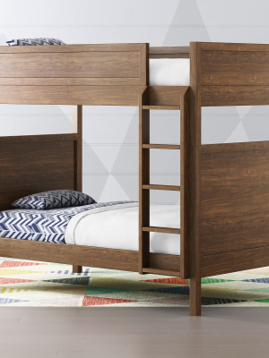 Taylor Twin Walnut Convertible Bunk Bed