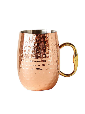 Stainless Steel Moscow Mule Mug In Copper Finish